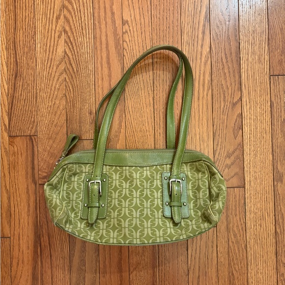 Fossil Handbags - Y2K Vintage Fossil Leather Green Designer Shoulder Bag